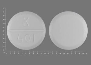 Pill Finder: K 401 White Round - Medicine.com