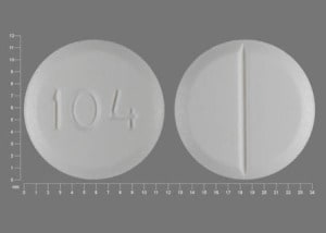 Image 1 - Imprint 104 - bethanechol 10 mg