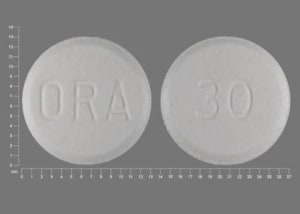 Image 1 - Imprint ORA 30 - Orapred ODT 30 mg