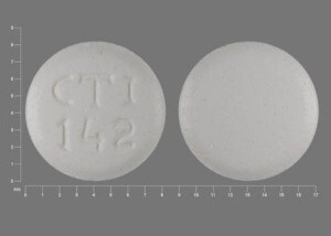 Pill Finder CTI 142 White Round Medicine