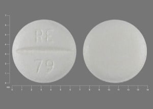 Image 1 - Imprint RE 79 - metoprolol 25 mg