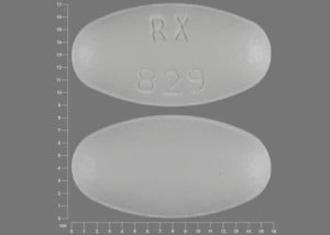 Pill Finder: RX 829 White Elliptical / Oval - Medicine.com