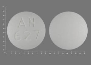 Pill Finder: AN 627 White Round - Medicine.com