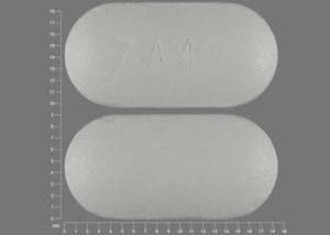 Image 1 - Imprint ZA49 - mycophenolate mofetil 500 mg
