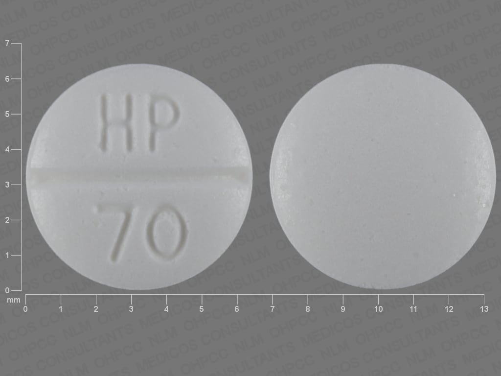 Pill Finder HP 70 White Round