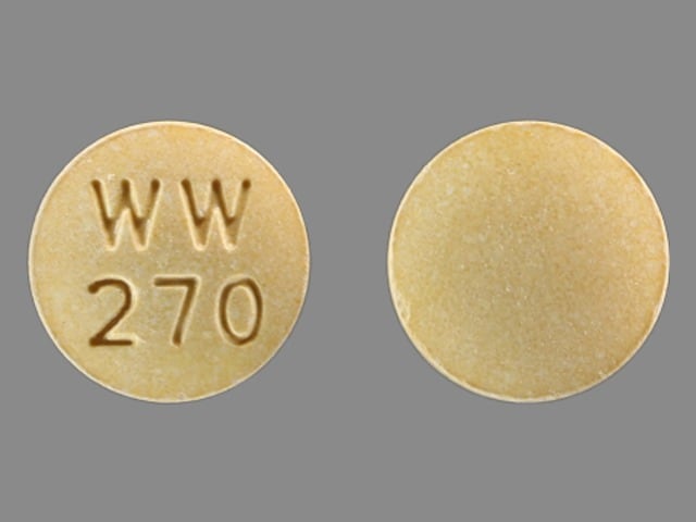 Image 1 - Imprint WW 270 - lisinopril 40 mg