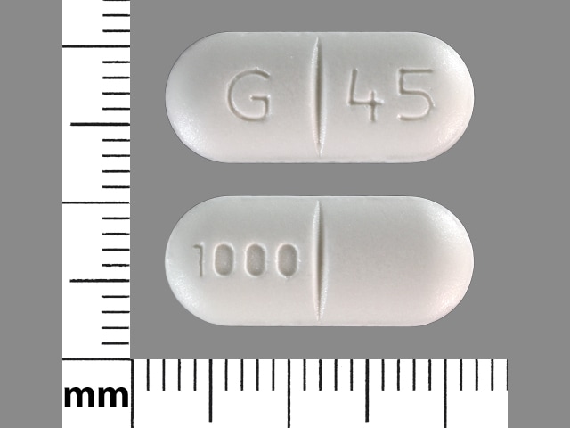 Image 1 - Imprint G 45 1000 - metformin 1000 mg