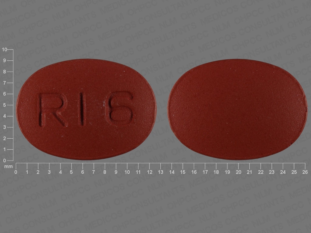 Image 1 - Imprint RI6 - risperidone 4 mg