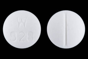 Image 1 - Imprint W 928 - lisinopril 5 mg