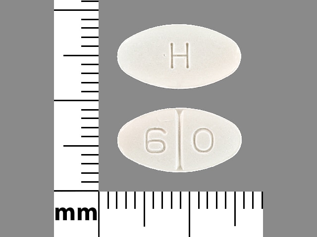 Image 1 - Imprint H 6 0 - torsemide 100 mg
