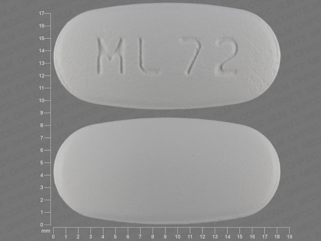 Image 1 - Imprint ML 72 - famciclovir 500 mg