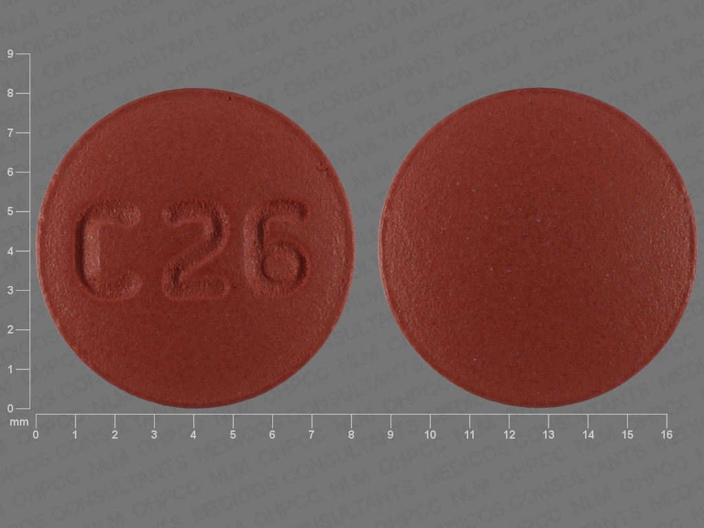 Pill Finder C 26 Red Round