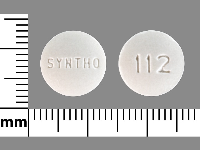 Image 1 - Imprint Syntho 112 - salsalate 500 mg