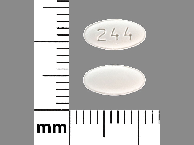 Image 1 - Imprint 244 - carvedilol 6.25 mg