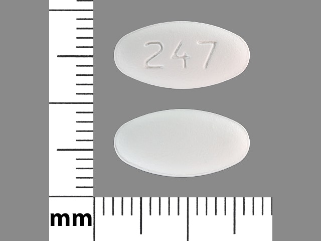 Image 1 - Imprint 247 - carvedilol 25 mg