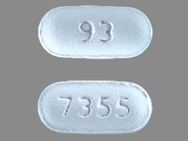 Image 1 - Imprint 93 7355 - finasteride 5 mg