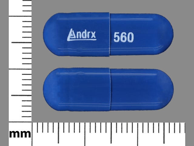 Image 1 - Imprint Andrx 560 - potassium chloride 10 mEq (750 mg)