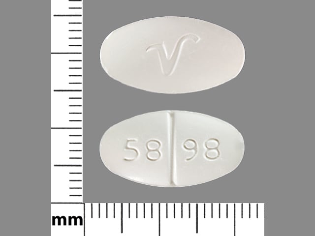 Image 1 - Imprint 58 98 V - sulfamethoxazole/trimethoprim 800 mg / 160 mg