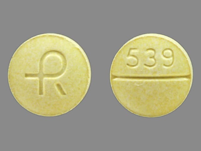 Pill Finder: R 539 Yellow Round - Medicine.com