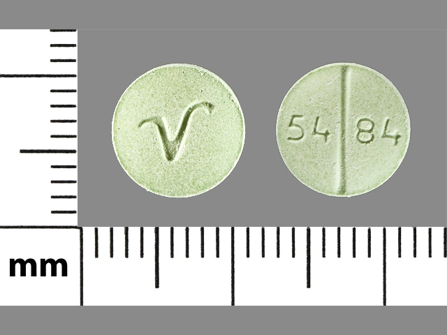 Image 1 - Imprint V 54 84 - propranolol 40 mg