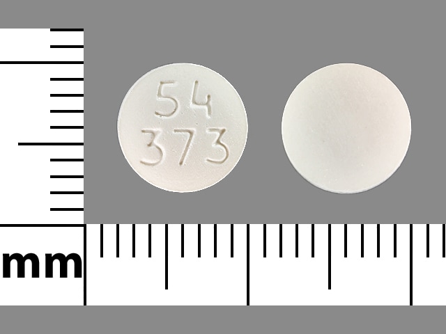 Image 1 - Imprint 54 373 - quetiapine 100 mg