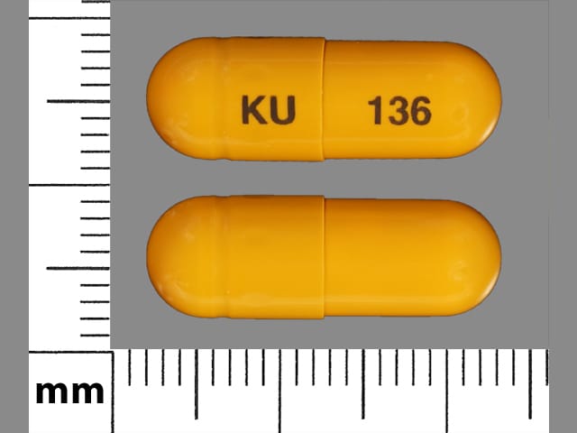 Image 1 - Imprint KU 136 - omeprazole 40 mg