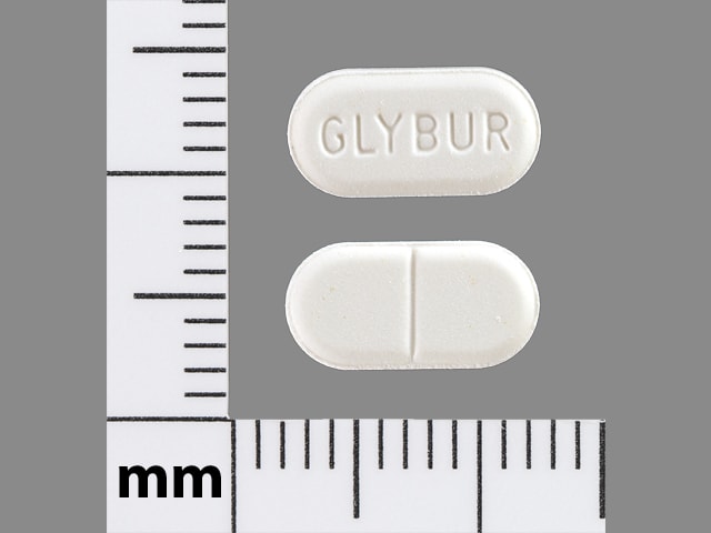 Image 1 - Imprint GLYBUR - glyburide 1.25 mg