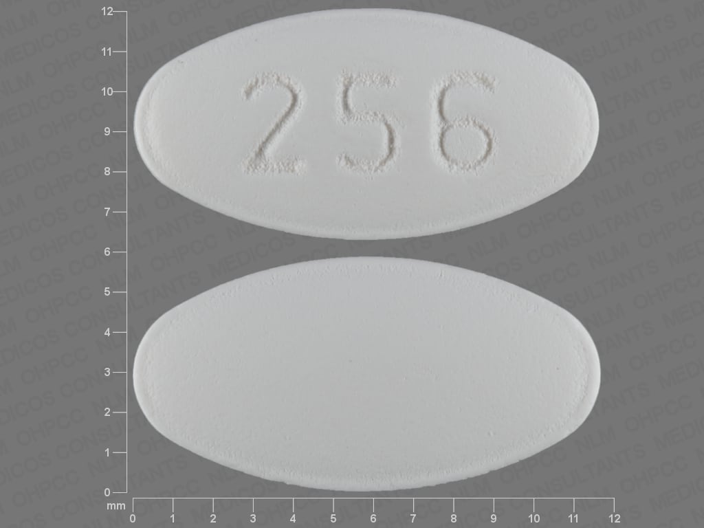 Image 1 - Imprint 256 - carvedilol 12.5 mg