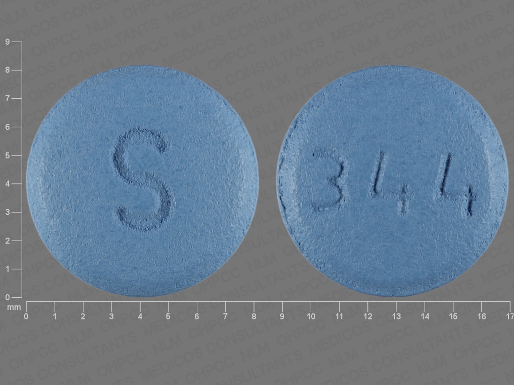 Pill Finder S 344 Blue Round