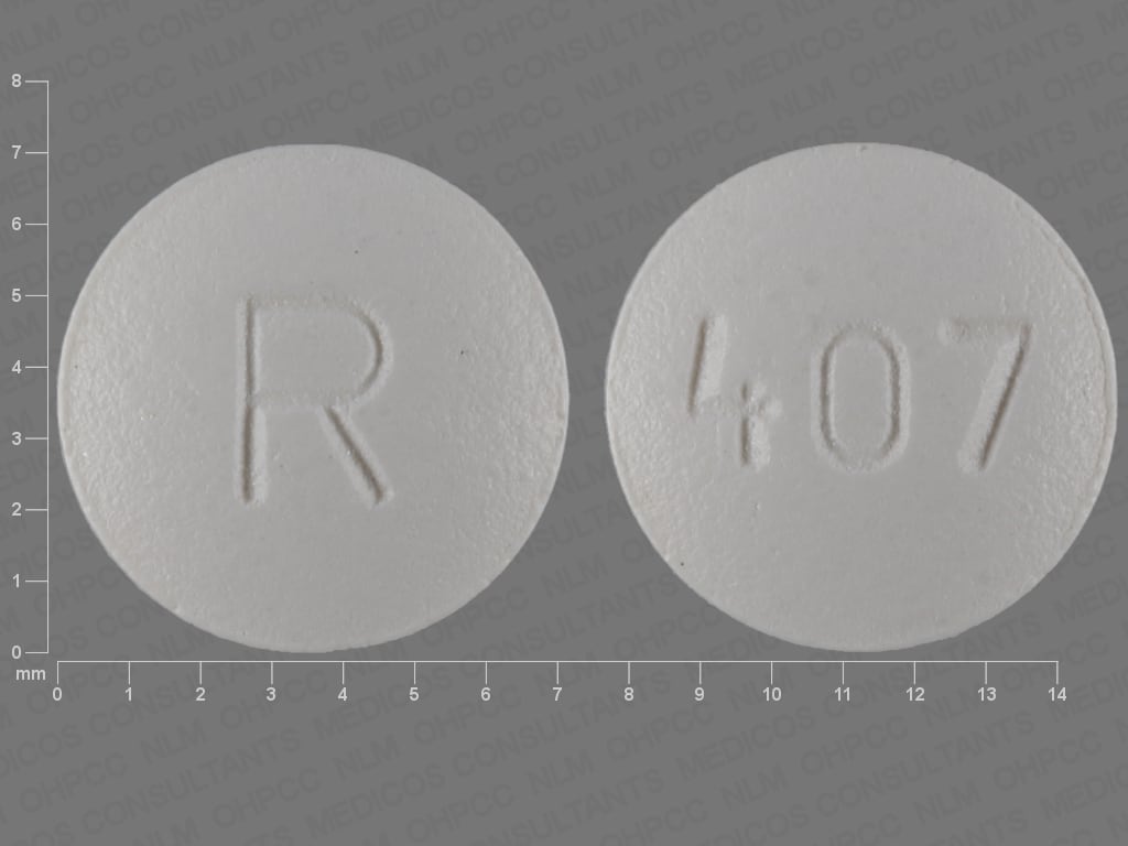 Image 1 - Imprint R 407 - amlodipine/atorvastatin 2.5 mg / 10 mg