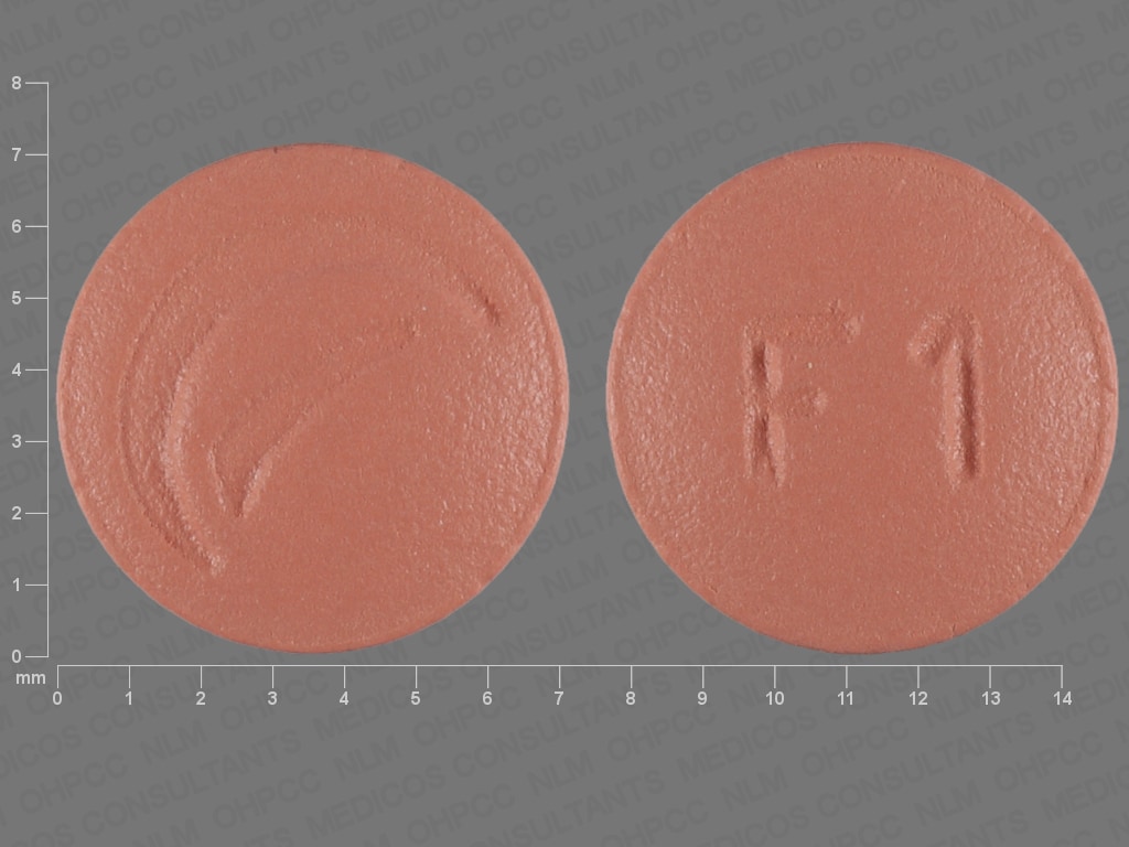 Image 1 - Imprint F1 Logo (Actavis) - finasteride 1 mg