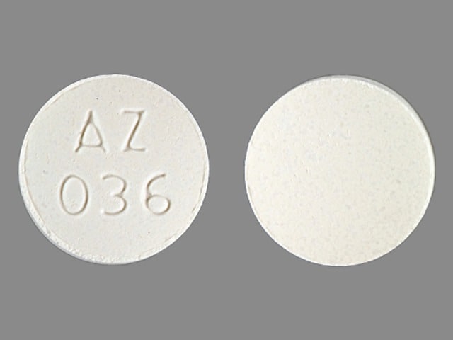 Imprint AZ 036 - calcium carbonate 420 mg