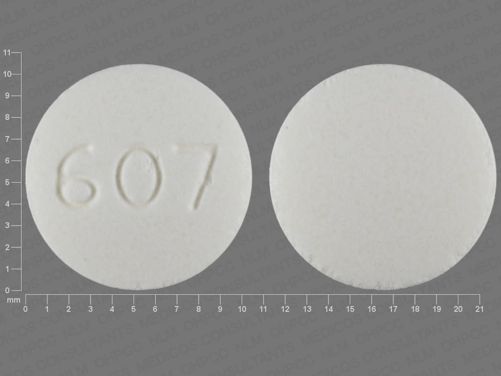 Image 1 - Imprint 607 - disulfiram 250 mg