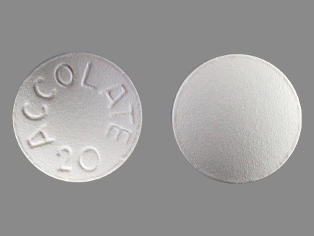 Image 1 - Imprint ACCOLATE 20 - zafirlukast 20 mg