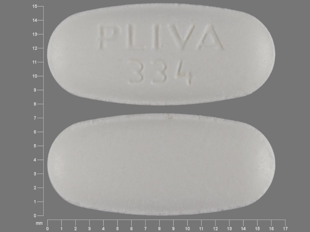 Imprint PLIVA 334 - metronidazole 500 mg