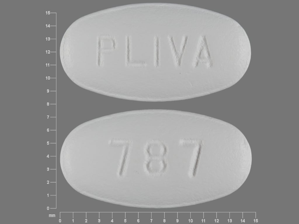 Imprint PLIVA 787 - azithromycin 250 mg
