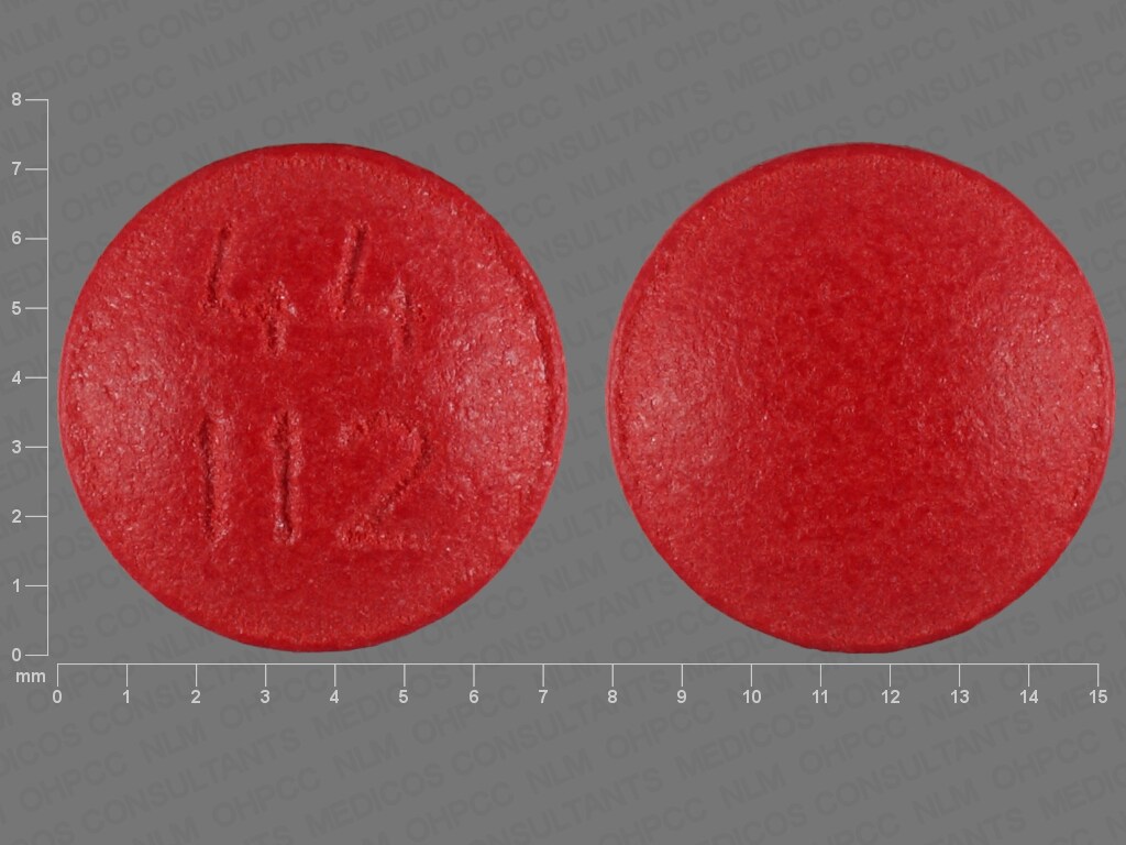 Pill Finder: 44 112 Red Round - Medicine.com