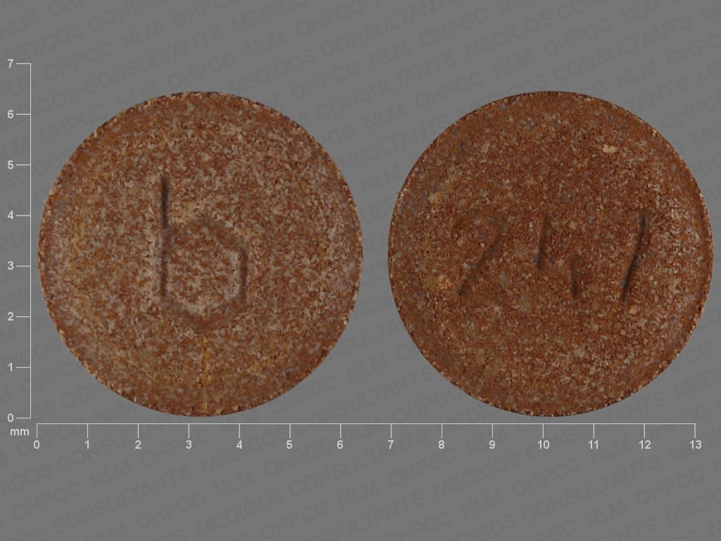 Image 1 - Imprint b 247 - Loestrin Fe 1.5/30 ferrous fumarate 75 mg