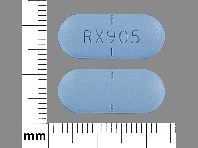 blue pill with v 5483