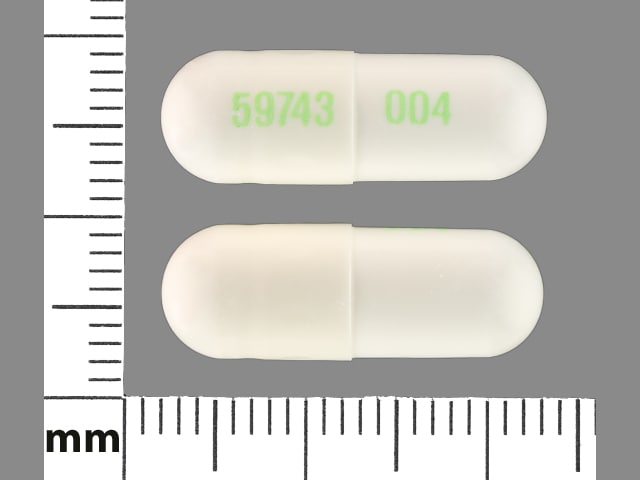 Image 1 - Imprint 59743 004 - acetaminophen/butalbital/caffeine 325 mg / 50 mg / 40 mg