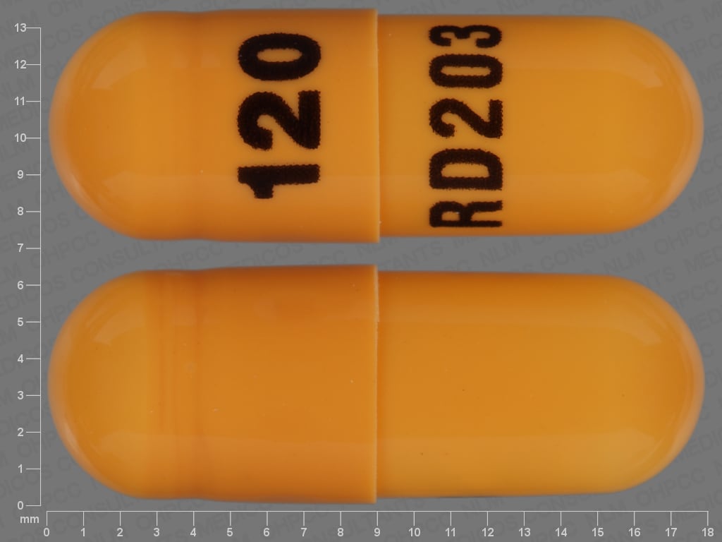 Image 1 - Imprint 120 RD203 - propranolol 120 mg