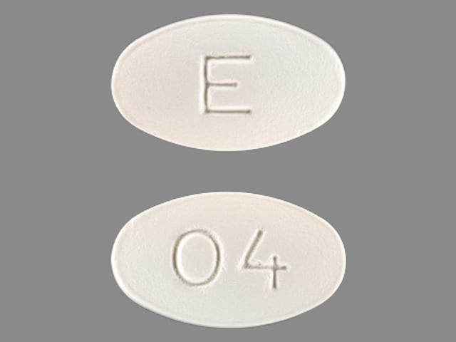 Image 1 - Imprint E 04 - carvedilol 25 mg