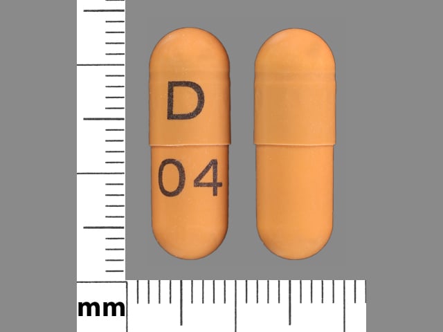 Image 1 - Imprint D 04 - gabapentin 400 mg