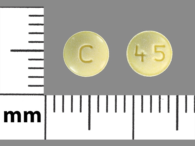 Image 1 - Imprint C 45 - olanzapine 2.5 mg