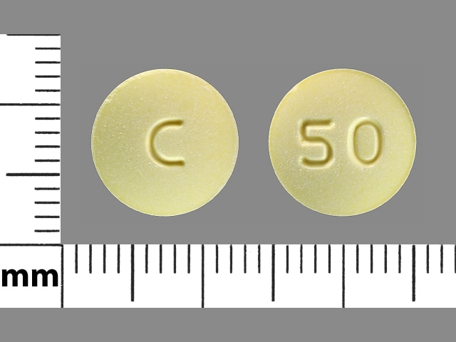 Pill Finder C 50 Yellow Round Medicine Com