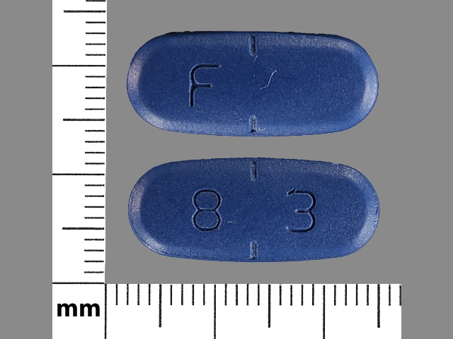 blue pill with v 5483