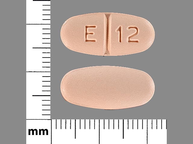 Image 1 - Imprint E 12 - levetiracetam 750 mg