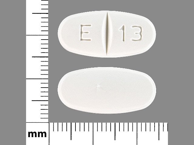 Image 1 - Imprint E 13 - levetiracetam 1000 mg
