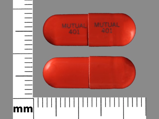 Imprint MUTUAL 401 MUTUAL 401 - trimethobenzamide 300 mg