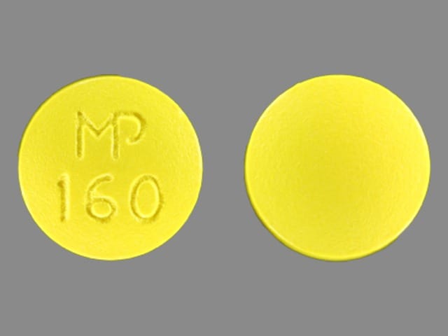 Image 1 - Imprint MP 160 - thioridazine 100 mg